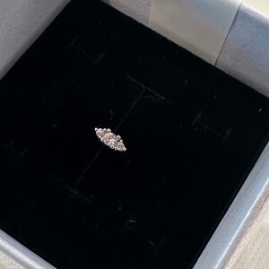 Pink Tourmaline Bouquet Flat Back Labret × 1  women’s earring